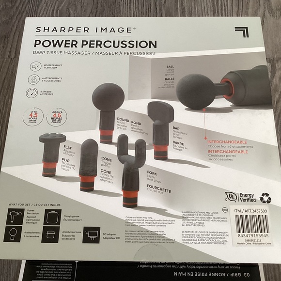 Sharper Image Power Percussion Deep Tissue Massager - Picture 2 of 14